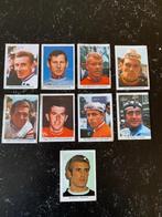 9 plaatjes wielrenners Milou Bubble Gum jaren '60, Ophalen of Verzenden, Gebruikt, Overige sporten, Poster, Plaatje of Sticker