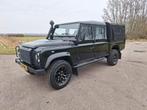 Land Rover Defender 130 Crewcab DC 4WD 2008 Zwart, Auto's, Bestelauto's, Land Rover, 4 cilinders, Origineel Nederlands, Bedrijf