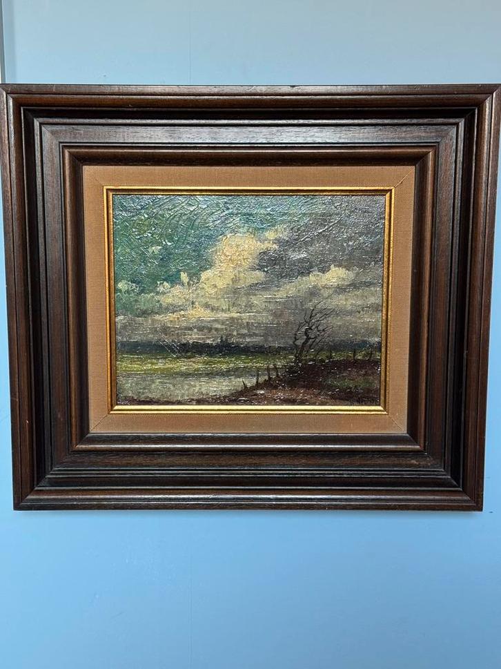 Olieverf,landschap, Walthère (Walter) Joseph Neuhoff,, Antiek en Kunst, Kunst | Schilderijen | Klassiek, Ophalen