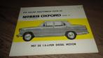 Folder  MORRIS OXFORD  Serie VI, Verzenden, Gelezen, Overige merken
