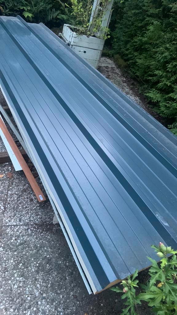 Sandwich dak paneel lengte 4 m vol + 75cm strook, Doe-het-zelf en Verbouw, Isolatie en Afdichting, Hardschuim (Pir), 15 m² of meer