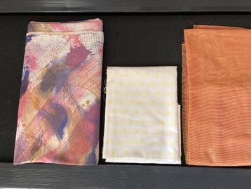 3 NIEUWE lappen stof maten/prijs zie omschrijving beschikbaar voor biedingen