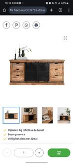Mangohout Dressoir, Huis en Inrichting, Ophalen, 150 tot 200 cm, Zo goed als nieuw, Metaal