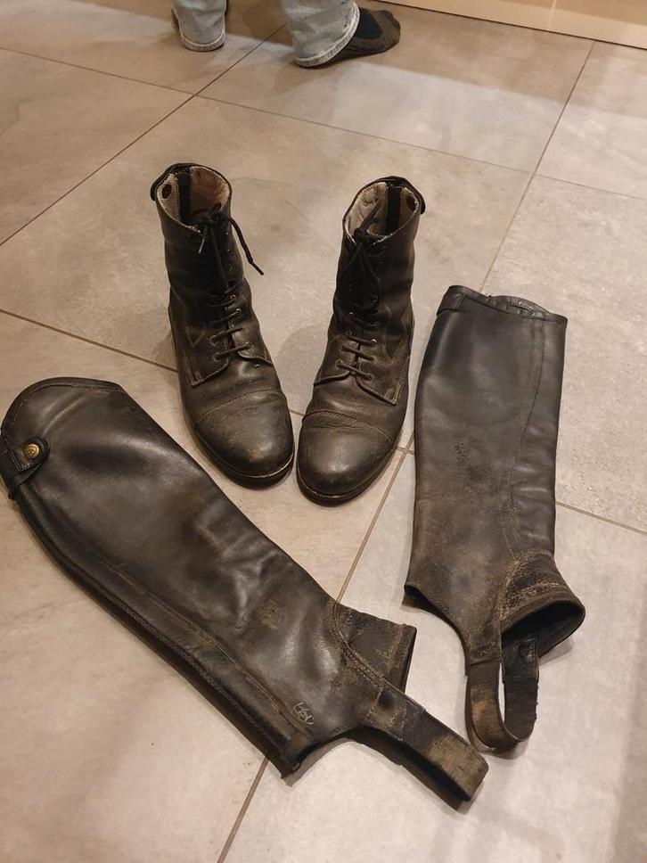 Chaps(Ariat) en Jodhpurs(harry's horse, maat 40), Dieren en Toebehoren, Paardrijkleding, Gebruikt, Dames, Schoeisel, Recreatie