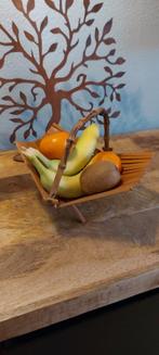 Vintage bamboe opvouwbaar fruitschaaltje, Ophalen of Verzenden, Huis en Inrichting