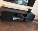 Tv meubel zwart metaal, Huis en Inrichting, Kasten | Televisiemeubels, Ophalen, 150 tot 200 cm, Zo goed als nieuw, Minder dan 100 cm