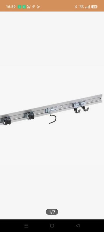 Meister Gereedschaphouderrail 800 mm, 5-delig beschikbaar voor biedingen