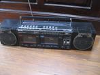 80s vintage radio dubbel cassette deck, Audio, Tv en Foto, Stereo-sets, Ophalen of Verzenden, Gebruikt, Speakers, Philips