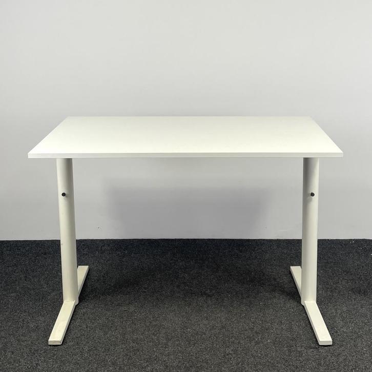 Gispen Sta-Bureau - Knop Verstelbaar | 140 x 80 cm  25470, Huis en Inrichting, Bureaus, Gebruikt, In hoogte verstelbaar, Ophalen