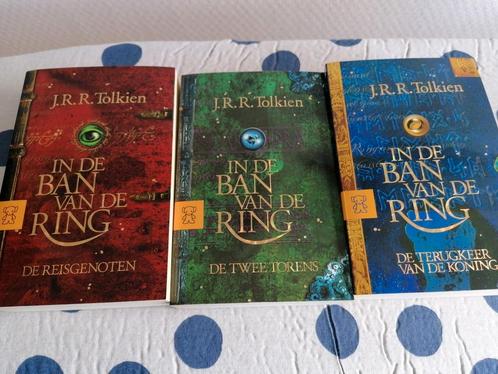 3x J.R.R. Tolkien -In de ban van de ring Drieluik Pocketedit, Boeken, Fantasy, Gelezen, Ophalen of Verzenden