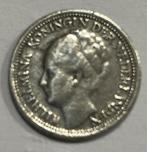 Zilveren Dubbeltje 1937 - Wilhelmina, Postzegels en Munten, Munten | Nederland, Zilver, Ophalen of Verzenden, 10 cent, Koningin Wilhelmina