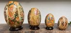 Japanse vintage Satsuma Aziatisch porselein cloissone ei set, Antiek en Kunst, Ophalen of Verzenden