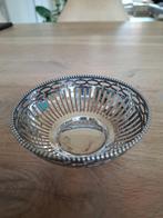 Verzilverd bonbonschaaltje / theezeefje, Antiek en Kunst, Antiek | Goud en Zilver, Ophalen of Verzenden, Zilver