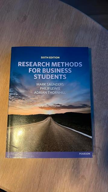 Research methods for business students beschikbaar voor biedingen