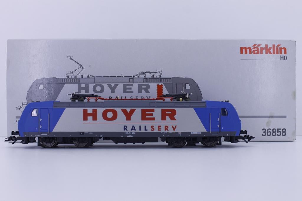 Marklin 36858 HO 185-CL Hoyer Railserv, Hobby en Vrije tijd, Modeltreinen | H0, Zo goed als nieuw, Locomotief, Wisselstroom, Märklin