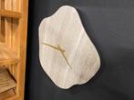 Klok echt marmer bkeuze 50x50 keus uit meerdere, Huis en Inrichting, Woonaccessoires | Klokken, Ophalen, Nieuw, Analoog, Wandklok