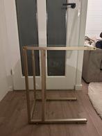Goudkleurige Koffietafel, Huis en Inrichting, Tafels | Bijzettafels, Minder dan 55 cm, Metaal of Aluminium, Zo goed als nieuw