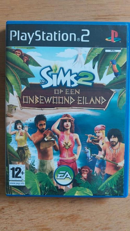 PS2 - Sims 2 _ Op een Onbewoond Eiland - Playstation 2, Spelcomputers en Games, Games | Sony PlayStation 2, Zo goed als nieuw