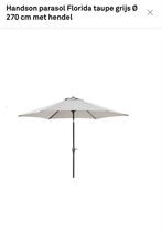 Handson Kantel parasol  - Beige, Tuin en Terras, Ophalen, Kantelbaar, 2 tot 3 meter, Zweefparasol
