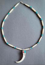 Native American ketting, Sieraden, Tassen en Uiterlijk, Kettingen, Ophalen of Verzenden, Zo goed als nieuw, Zilver, Zilver
