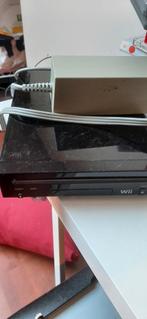 Zwarte nintendo wii., Spelcomputers en Games, Spelcomputers | Nintendo Wii, Ophalen of Verzenden, Gebruikt, Zonder controller