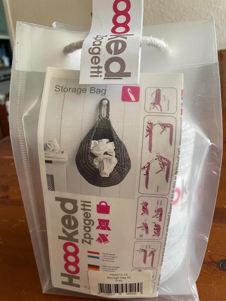 Hooked zpagetti storage bag compleet haakpakket, Hobby en Vrije tijd, Breien en Haken, Nieuw, Haken, Overige typen, Ophalen of Verzenden