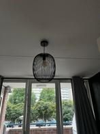 Black industrial look metal ceiling lamp, Ophalen of Verzenden, Zo goed als nieuw, Metaal