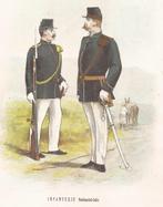 Infanterie Nederlandsch-Indië Uniformprent 1886 Onze Krijgsm, Ophalen of Verzenden