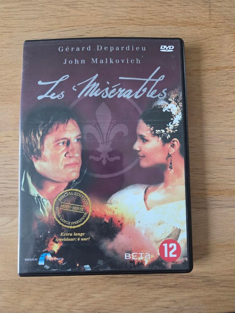Les Misérables DVD - Gérard Depardieu, John Malkovich, Vanaf 12 jaar, Ophalen of Verzenden, Zo goed als nieuw, Overige genres