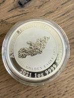 1 Oz zilver/Silver Nugget “Golden Eagle” 2021 (schaars), Verzenden, Zilver