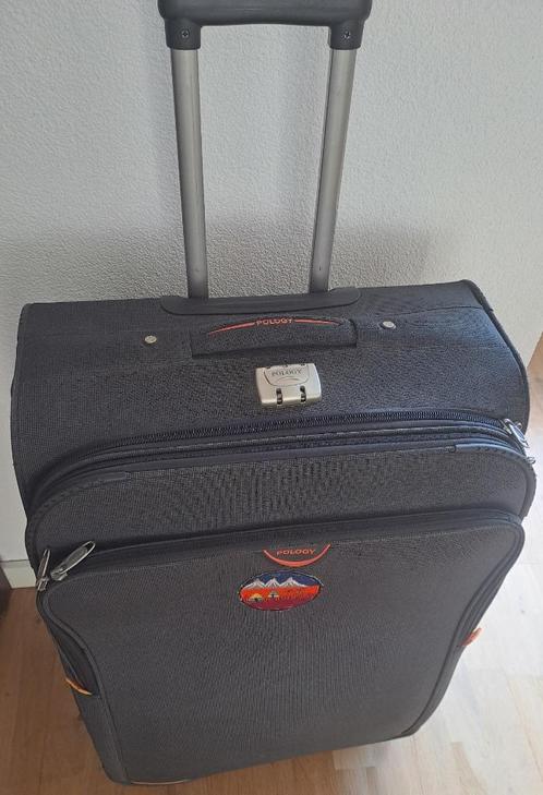 koffer merk Pology, Sieraden, Tassen en Uiterlijk, Koffers, Zo goed als nieuw, Zacht kunststof, 70 cm of meer, 45 tot 55 cm, Slot