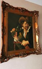 DE VROLIJKESPEELMAN 70X60  DOEKMAAT 50X40 BAROKLIJST OUDJE, Ophalen