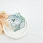 Mosagaat kubus groen wit druzy steen edelsteen, Ophalen of Verzenden, Mineraal