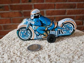 Blikken Speelgoed Motorfiets Police P.D. China beschikbaar voor biedingen
