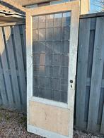 Oude glas in lood deur, Doe-het-zelf en Verbouw, Deuren en Horren, 80 tot 100 cm, Binnendeur, Ophalen of Verzenden, 200 tot 215 cm