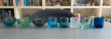 Waxinelichthouders Iittala 3x Ballo (€30) en 5x Kivi (€50) beschikbaar voor biedingen