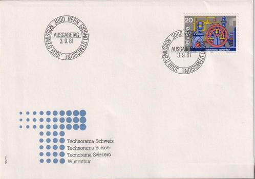 Zwitserland 1981 Techno EXPO Winterthur, Postzegels en Munten, Postzegels | Eerstedagenveloppen, Onbeschreven, Europa, Ophalen of Verzenden
