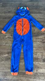Onesie Draak blauw 122/128, Kinderen en Baby's, Carnavalskleding en Verkleedspullen, Ophalen of Verzenden, Gebruikt, 122 t/m 128