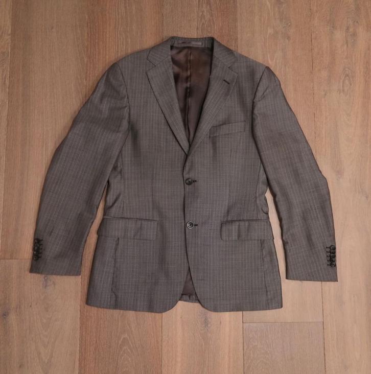 ZGAN Italiaans geruit colbert (wol/zijde); Gentiluomo; mt 46, Kleding | Heren, Kostuums en Colberts, Zo goed als nieuw, Maat 46 (S) of kleiner