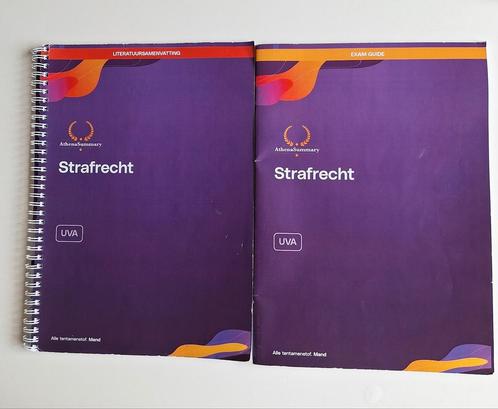 Strafrecht AthenaSummary UvA Samenvatting en Exam, Boeken, Studieboeken en Cursussen, Zo goed als nieuw, WO, Ophalen of Verzenden