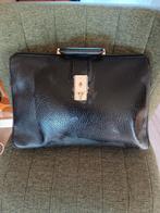 Vintage leren dokterstas aktetas in zeer goede staat, Sieraden, Tassen en Uiterlijk, Tassen | Schooltassen, Bruin, Aktetas of Boekentas