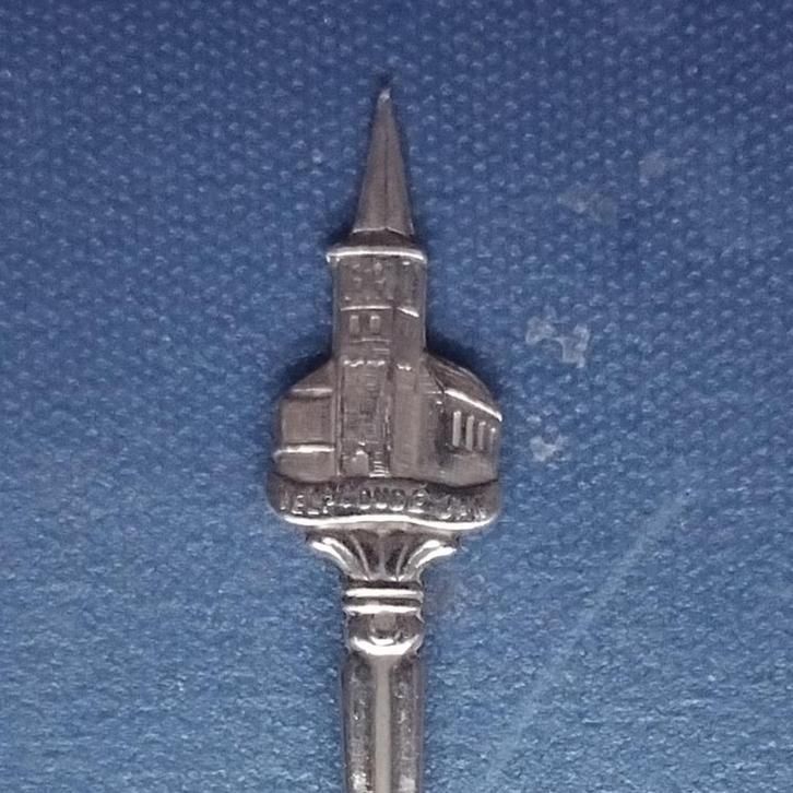 verzilverd lepeltje Oude Jan Velp (posthoorn), Antiek en Kunst, Antiek | Bestek, Ophalen of Verzenden