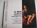 BACH Ich hatte viel bekummernis CD CANTATES 21 HERREWEGHE, Ophalen of Verzenden, Barok, Gebruikt, Vocaal