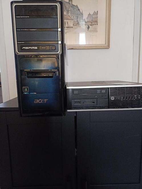 Te koop 2 computers een i7 en een dual-core, Computers en Software, Desktop Pc's, Gebruikt, 3 tot 4 Ghz, HDD, Met videokaart, Ophalen