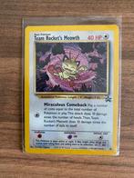 Vintage Team Rocket Meowth Promo, Hobby en Vrije tijd, Ophalen of Verzenden, Zo goed als nieuw, Losse kaart