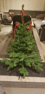 Kerstboom, versieringen, gele en meerderkleurige lichtjes, Kunststof, Crème, Ophalen of Verzenden, Zo goed als nieuw