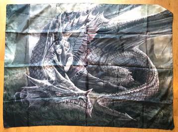 fraaie FANTASY doek Anne Stokes afbeelding meisje met draak beschikbaar voor biedingen