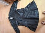 Zwart Leder pak Rok en Jas, Ophalen of Verzenden, Zo goed als nieuw, Maat 42/44 (L), Zwart