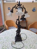 Bronzen Beeldenlamp 83 cm    €125,, Antiek en Kunst, Antiek | Lampen, Ophalen
