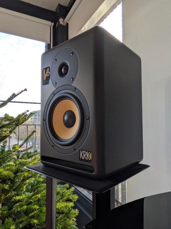 KRK V6 Series II (en stands), Audio, Tv en Foto, Luidsprekers, Gebruikt, Front, Rear of Stereo speakers, 120 watt of meer, Overige merken